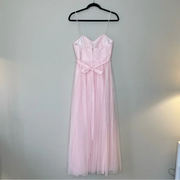 Wtoo Elegant Strapless Blush Pink Tulle Special Occasion Dress Evening Gown - Picture 6 of 14